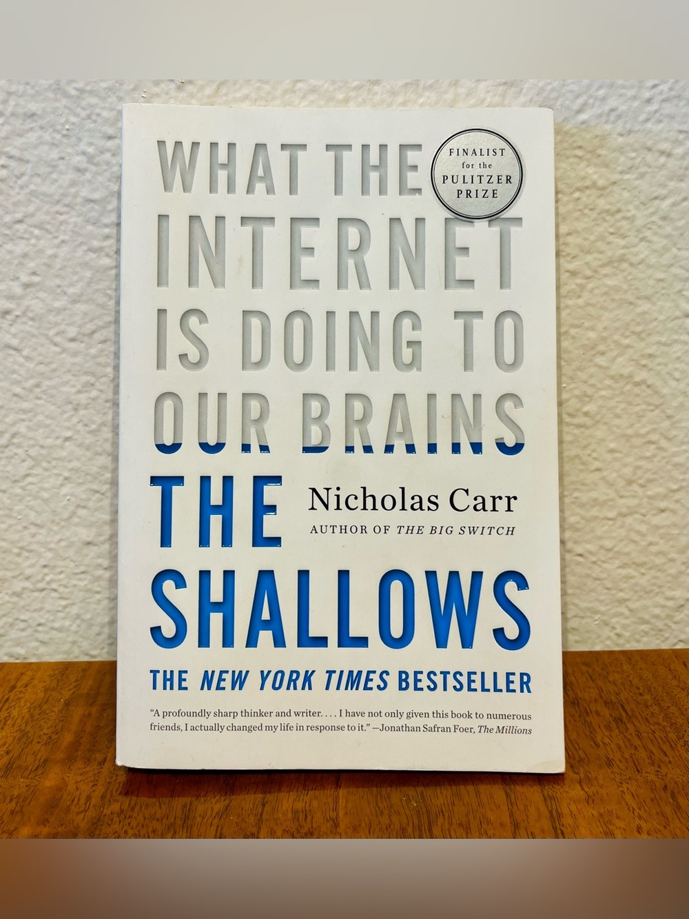 The Shallows: What the Internet Is Doing to Our Brains by Nicholas Carr (2010)
